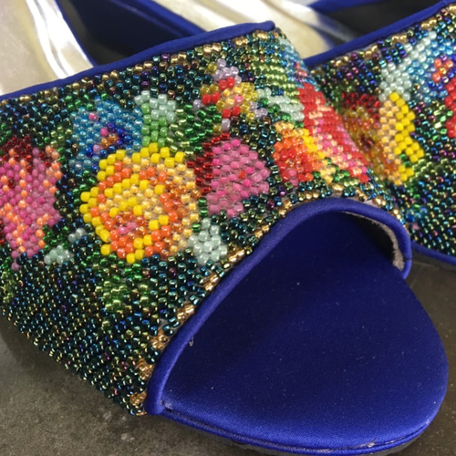 ◇ニョニャ ビーズ刺繍 サンダル◇ opened toes サンダル
