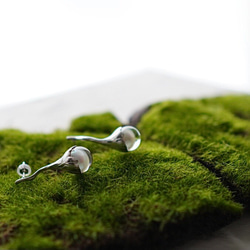 PLANTS Post Earrings Silver925 （レターパックライト送料無料） 1枚目の画像