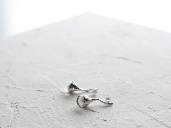 PLANTS Post Earrings Silver925 （レターパックライト送料無料） 2枚目の画像