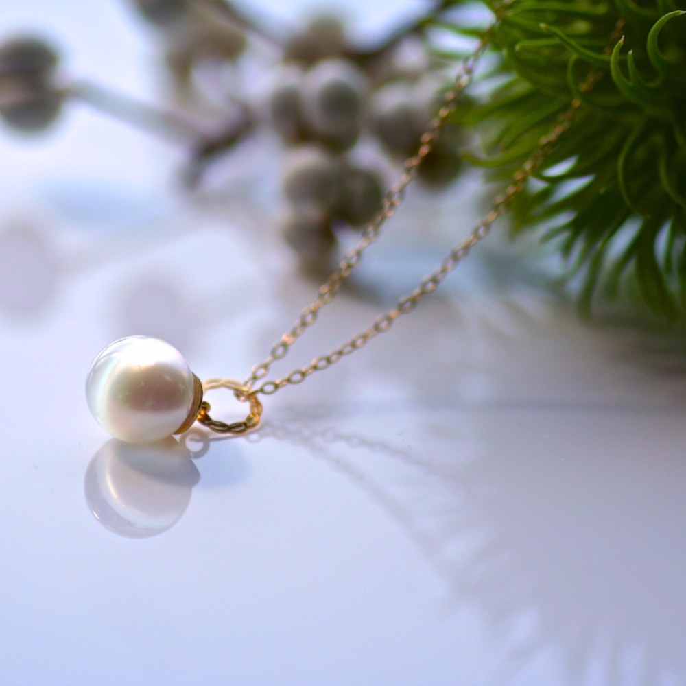 人魚の涙の首飾り 11mm Gold