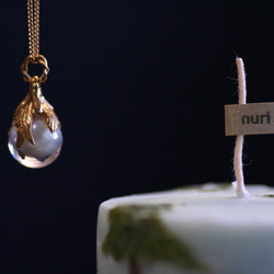 人魚姫の涙の首飾り　10mm Gold 2枚目の画像