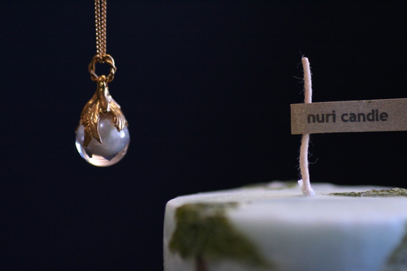 人魚姫の涙の首飾り　10mm Gold 2枚目の画像