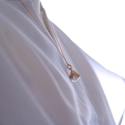 人魚姫の涙の首飾り　10mm Gold 4枚目の画像