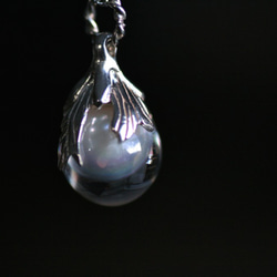 人魚姫の涙の首飾り　10mm Silver(Silverコーティング) 2枚目の画像