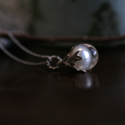人魚姫の涙の首飾り　10mm Silver(Silverコーティング) 3枚目の画像