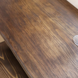 w1730　一枚板ヒノキ　カフェ カウンターテーブル　ダイニングテーブル　在宅デスク　テレワーク　アンティーク風 7枚目の画像