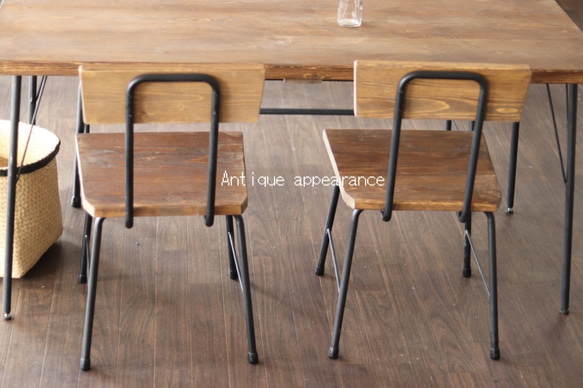お店様向き用プラン　アンティーク風ダイニングテーブル・鉄脚アイアン　テーブル 10枚目の画像