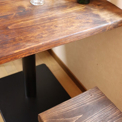 w700フラミンゴなコーヒーテーブル アイアン　シャビー調　店舗什器　お店用　什器備品 6枚目の画像