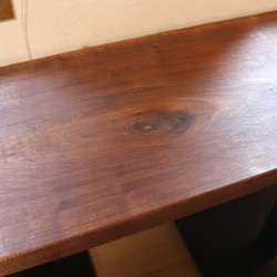 ｗ1450ブラックウォールナット一枚板 くるみの木（天板部材のみの販売です）テーブル足やイスはついていません。 5枚目の画像