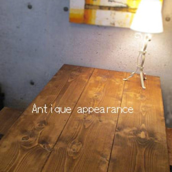 【サイズ約W1300×D700】アンティーク風ダイニングテーブル・鉄脚アイアン　テーブル 3枚目の画像