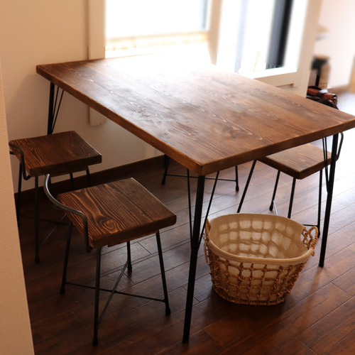 90×62ダイニングテーブル　アンティーク　雑貨　カフェ風　無垢材　アイアン Amazon｜ダイニングテーブル 丸テーブル 90 2人用 おしゃれ 円形