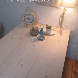 【サイズ約W1600×D700】アンティーク風ホワイト・ダイニングテーブル・鉄脚アイアン 2枚目の画像