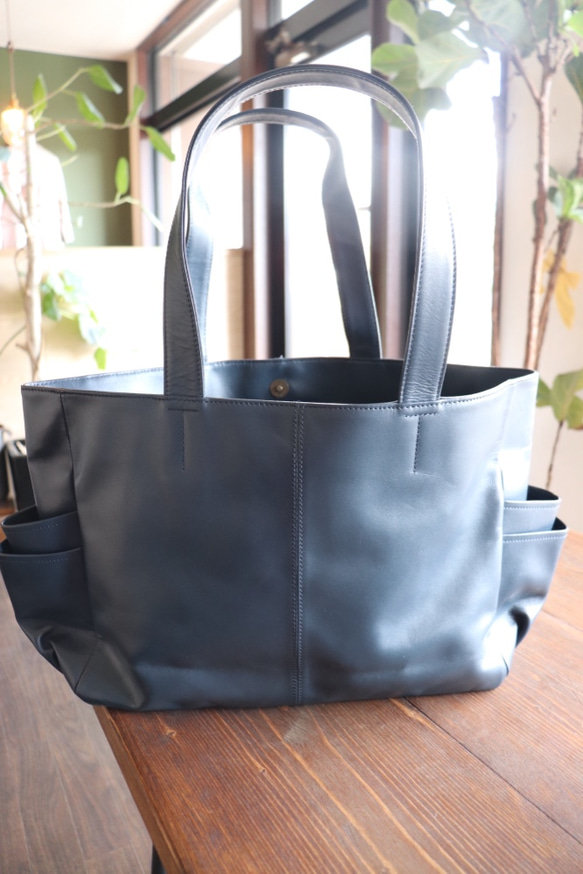 美品✨ペッレモルビダ　トートバッグ　シボ革　レザー　ネイビー　A4収納可　大容量 楽天市場】PELLE MORBIDA ペッレモルビダ レザートートバッグ