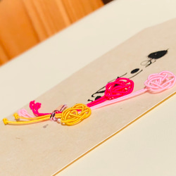 手描き金封✳︎花束【筆文字アート】山中和紙✳︎オーダー作品です。お礼・お祝いにほっこりとした手書きの作品をお届けします。 2枚目の画像