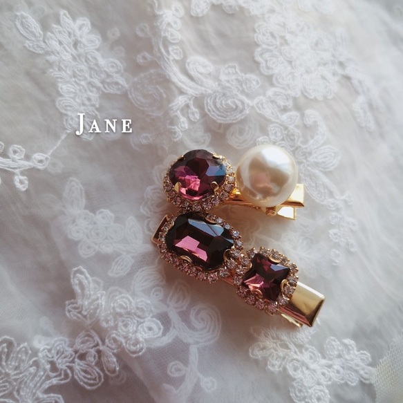 Jane✨送料無料✨[2本]【期間限定】宝石ヘアアクセサリー#144 6枚目の画像