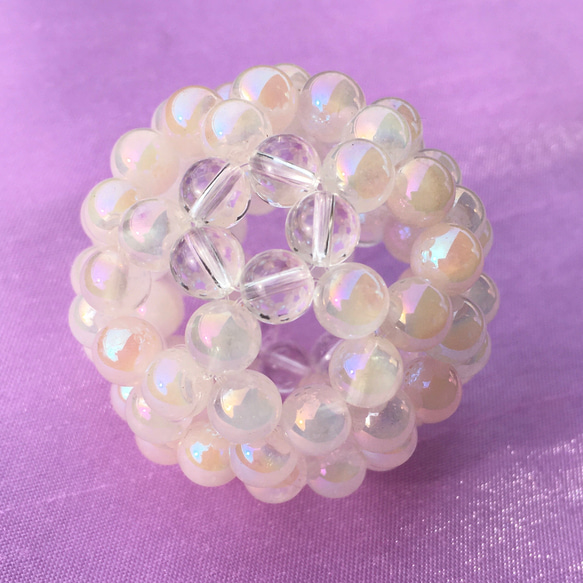 天然石水晶フラーレンキャッチャーオーロラ6ミリ