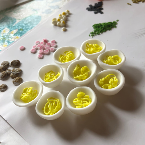 1014】樹脂粘土のラーメンストラップ フェイク】粘土でリアルな