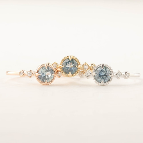 ステラリング✴︎アメリカ産モンタナサファイア ✴︎ブルーモンタナ