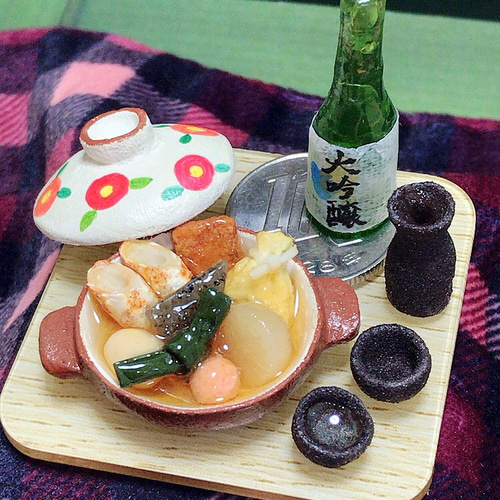 展示のみ】【送料無料】ミニチュアフード 「おでん鍋