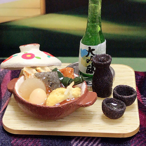 展示のみ】【送料無料】ミニチュアフード 「おでん鍋