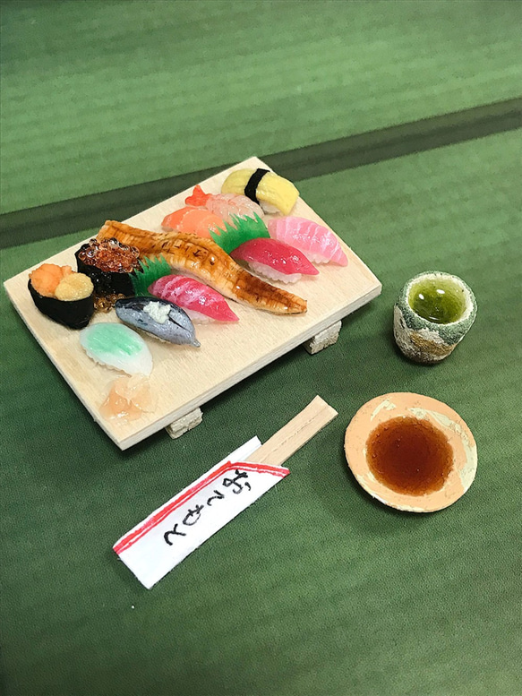 ミニチュアお寿司の豪華盛りセットA 1枚目の画像