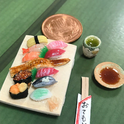 ミニチュアお寿司の豪華盛りセットA 4枚目の画像