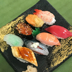 ミニチュアお寿司の豪華盛りセットD 2枚目の画像