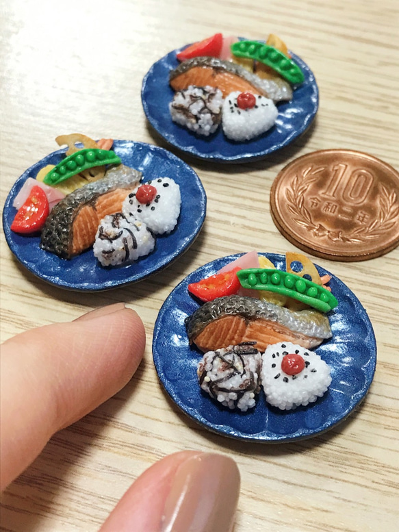 食品サンプル】鮭とおにぎりのワンプレートごはん【ミニチュア