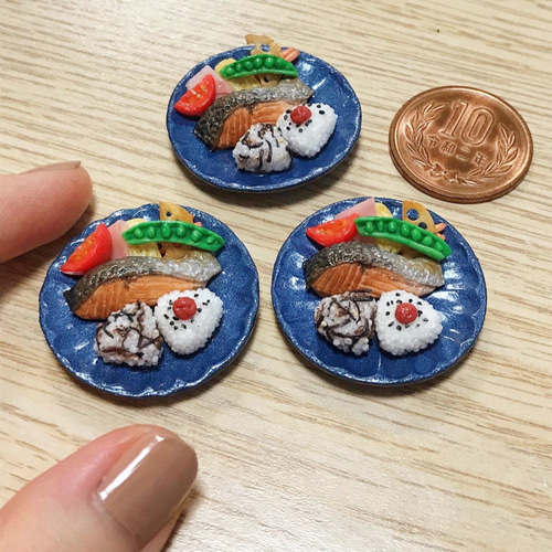 食品サンプル】鮭とおにぎりのワンプレートごはん【ミニチュアフード