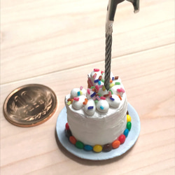 レインボーケーキのメモスタンド【ミニチュアスイーツ】 5枚目の画像