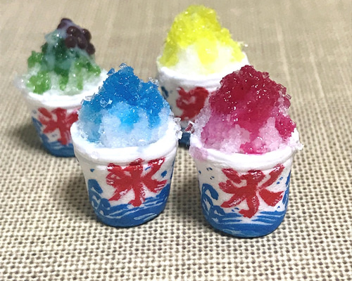 受注生産】ミニチュアマンゴーかき氷 その他置物 プチプチガトー