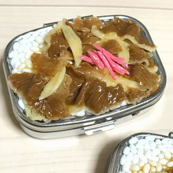 牛丼のピルケース【食品サンプル】 3枚目の画像