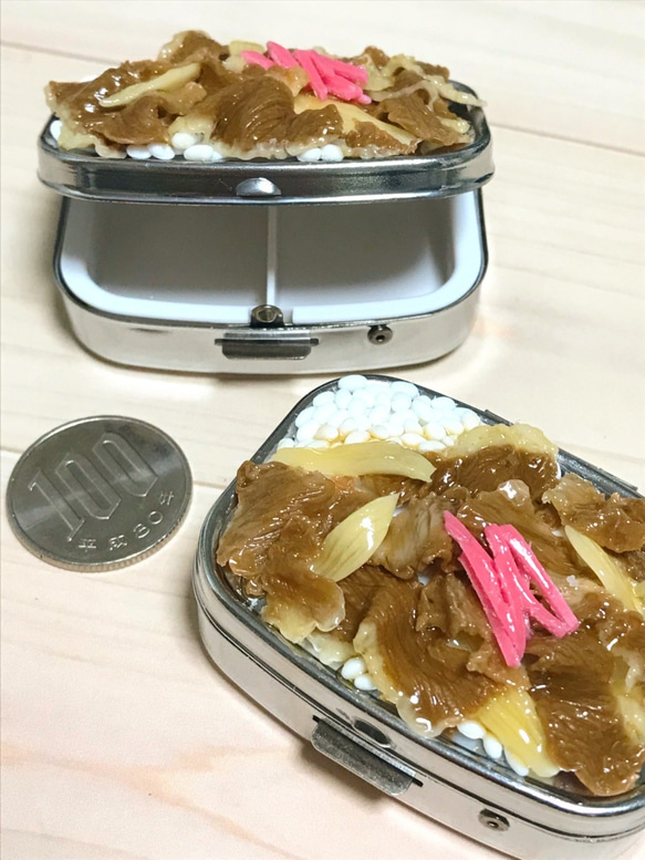 牛丼のピルケース【食品サンプル】 9枚目の画像