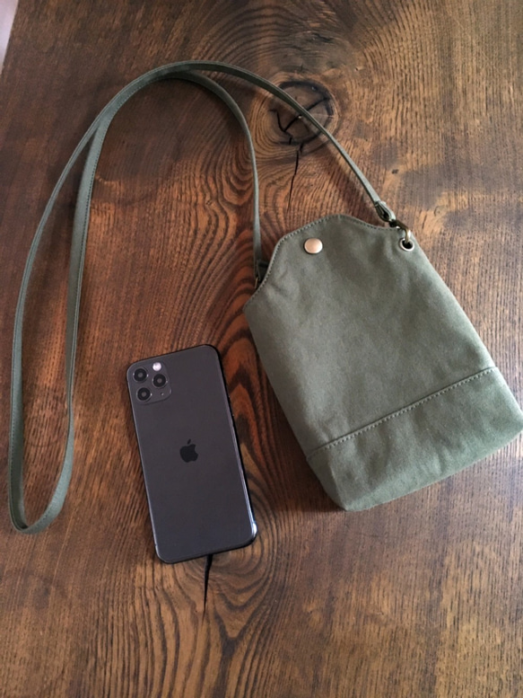 Kurashiki Canvas Smartphone Pochette Mini Sacoche [Smartphone Sh 第1張的照片