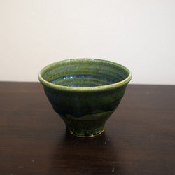 緑釉(総織部）小服茶碗　24 2枚目の画像
