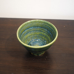 緑釉(総織部）小服茶碗　24 3枚目の画像