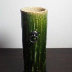 陶瓷壁掛式花瓶竹的主題。 TakeKakehana 第5張的照片