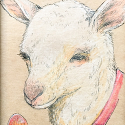 原画「白ヤギとタマゴタケ」 2枚目の画像