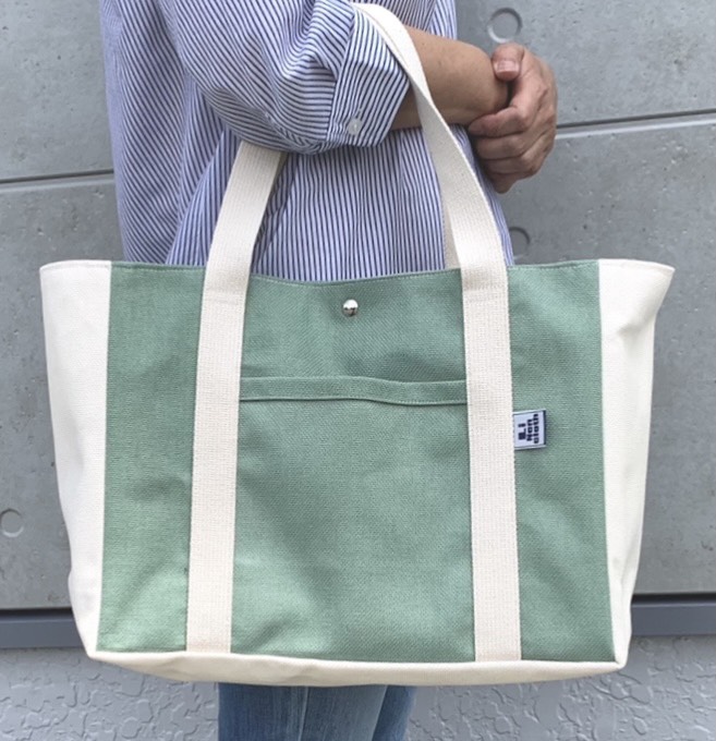 キャンバス　バッグ　(リーフグリーン)
