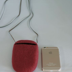 iPhone ポシェット cocoon（濃ピンク）Lサイズ 6枚目の画像