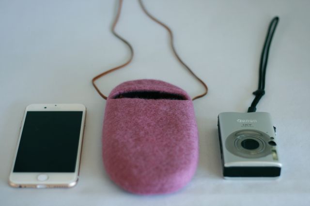 iPhoneポシェット 春のcocoon（モーブピンク）Lサイズ ※限定色