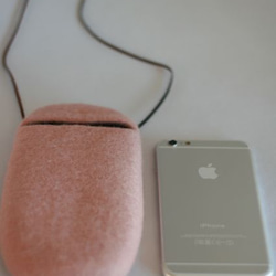 iPhoneポシェット cocoon（ピンク）LLサイズ  ※ポケット付 1枚目の画像