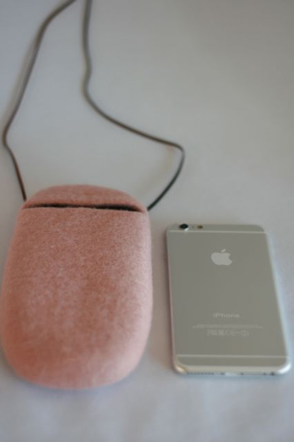 iPhoneポシェット cocoon（ピンク）LLサイズ  ※ポケット付 1枚目の画像