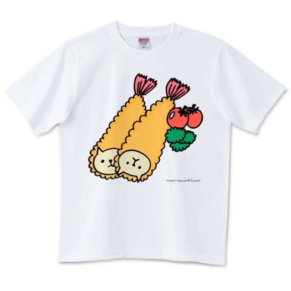 ついに公開！「ねこだけどエビフライ」(オーダーTシャツ） 1枚目の画像