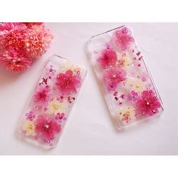 八重桜と小手鞠のケース iphone6,7,8plus 1枚目の画像