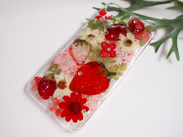 【fruits＊flower】押しフルーツ iPhone6/6s/7/8 plusサイズ 5枚目の画像