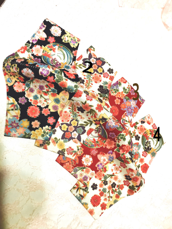和柄　ワイド　マスク　着物　和装 1枚目の画像
