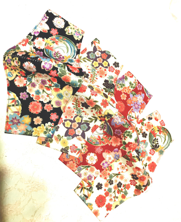 和柄　ワイド　マスク　着物　和装 2枚目の画像