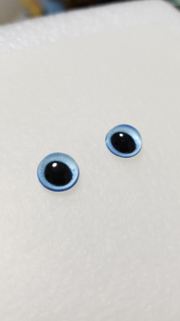 A1   猫の瞳　１０㎜　グラスアイ　羊毛フェルト用 4枚目の画像