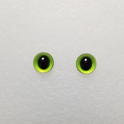 A33　猫の瞳　１０㎜　グラスアイ　羊毛フェルト用 1枚目の画像